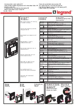 LEGRAND 784 28 Quick Start Manual предпросмотр