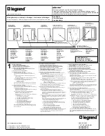 Preview for 3 page of LEGRAND ADMHRM4 User Manual