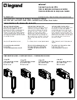 Preview for 1 page of LEGRAND adorne AD1 Series Installation Instructions Manual