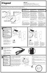 LEGRAND adorne ASPD1531 Quick Start Manual предпросмотр