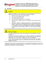 Предварительный просмотр 61 страницы LEGRAND BSK93 Operating Manual