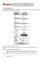 Предварительный просмотр 1032 страницы LEGRAND BSK93 Operating Manual