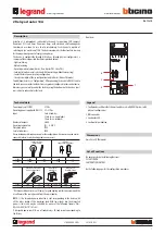 Предварительный просмотр 1 страницы LEGRAND BTICINO MYHOME F411U2 Manual