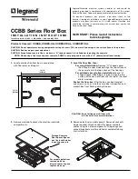 LEGRAND CCBBS Installation Instructions preview
