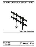 Preview for 1 page of LEGRAND CHIEF FCAX08 Installation Instructions Manual