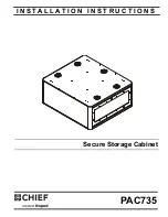 LEGRAND Chief PAC735 Installation Instructions Manual preview