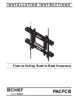 Preview for 1 page of LEGRAND CHIEF PACFCB Installation Instructions Manual