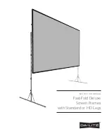 LEGRAND Da-Lite Fast-Fold Deluxe Instruction Manual preview