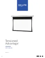 Preview for 13 page of LEGRAND DA-LITE Tensioned Advantage Series User Manual