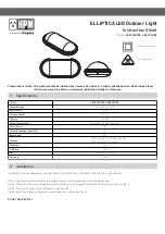 LEGRAND HPM ELLIPTICA LBL034KWE Instruction Sheet предпросмотр