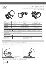 Preview for 1 page of LEGRAND HPM JENTA MP38PERMFLED Instruction Sheet