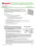 LEGRAND IS-0433 Instruction/Installation Sheet preview