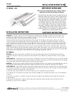 Preview for 1 page of LEGRAND Kenall T8 Series Installation Instructions Manual