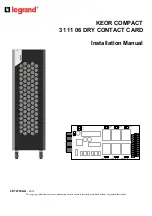 Preview for 1 page of LEGRAND KEOR COMPACT Installation Manual