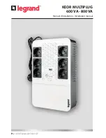 Preview for 1 page of LEGRAND KEOR MULTIPLUG 600 VA Installation Manual