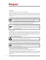 Preview for 14 page of LEGRAND KEOR T EVO Installation & Operation Manual