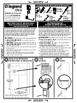 Предварительный просмотр 1 страницы LEGRAND ON-Q CPX306W-V1 Installation Instructions