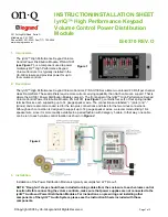 LEGRAND On-Q lyriQ AU1001 Instruction/Installation Sheet предпросмотр