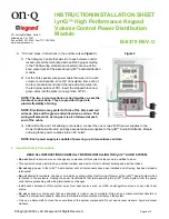 Preview for 2 page of LEGRAND On-Q lyriQ AU1001 Instruction/Installation Sheet