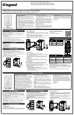 LEGRAND radiant WNRH1 Quick Start Manual предпросмотр