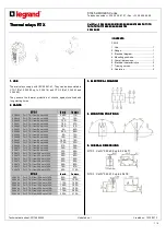 LEGRAND RTX Series Technical Data Sheet предпросмотр