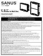 Preview for 1 page of LEGRAND SANUS SA-IWB17 Installation Instructions Manual