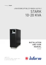 Preview for 1 page of LEGRAND STARK 10 kVA Installation And User Manual