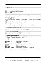 Preview for 2 page of LEGRAND SUL182H Quick Start Manual