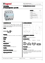 LEGRAND TX3 RCCBs 4 030 08 Instruction Manual preview