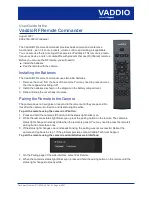 LEGRAND Vaddio RF User Manual preview