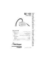 LEGRAND WattStopper BZ-150 Installation Instructions Manual предпросмотр