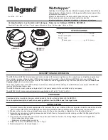 LEGRAND Wattstopper HB300-B Installation Instructions Manual preview