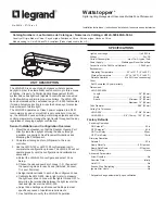 Preview for 1 page of LEGRAND Wattstopper LMLS-500 Installation Instructions Manual