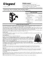 LEGRAND Wattstopper RS-250 Installation Instructions Manual preview