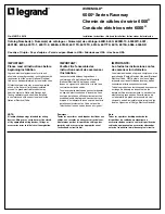 Preview for 1 page of LEGRAND WIREMOLD 6000 Series Installation Instructions Manual