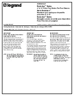 Preview for 1 page of LEGRAND WIREMOLD Evolution 10PPS Installation Instructions Manual