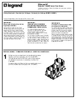 LEGRAND Wiremold Modulink 880MP Series Installation Instructions Manual preview