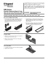 LEGRAND Wiremold OFR Series Installation Instructions Manual предпросмотр