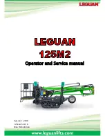 Preview for 1 page of Leguan 125M2 Operator'S And Service Manual