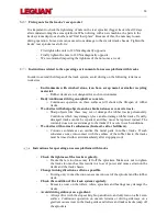 Предварительный просмотр 24 страницы Leguan 125M2 Operator'S And Service Manual