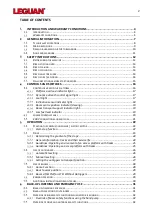 Предварительный просмотр 2 страницы Leguan 135 NEO Operator'S And Service Manual