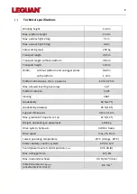 Preview for 8 page of Leguan 135 NEO Operator'S And Service Manual