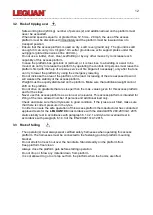 Предварительный просмотр 12 страницы Leguan L190 Operator'S And Service Manual