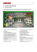 Предварительный просмотр 15 страницы Leguan L190 Operator'S And Service Manual