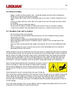 Предварительный просмотр 46 страницы Leguan L190 Operator'S And Service Manual