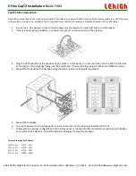 Предварительный просмотр 2 страницы Lehigh E-Flex CapT2 Installation Manual