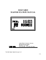 Lehigh SOLITAIRE WBX-4 Manual preview