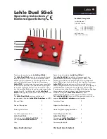 Lehle Dual SGoS Operating Instructions preview