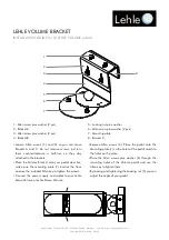 Preview for 2 page of Lehle VOLUME BRACKET Installation Manual