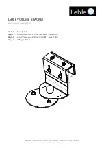 Preview for 4 page of Lehle VOLUME BRACKET Installation Manual